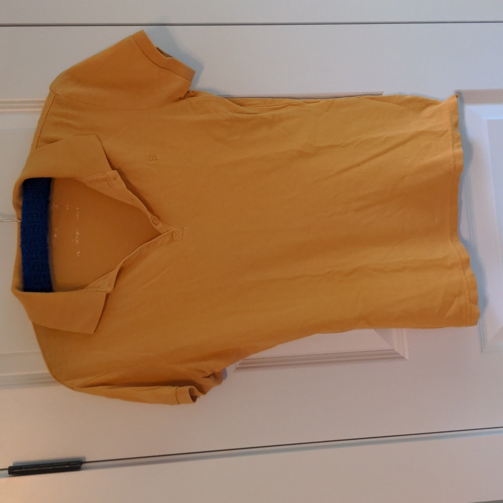 Mustard yellow polo shirt